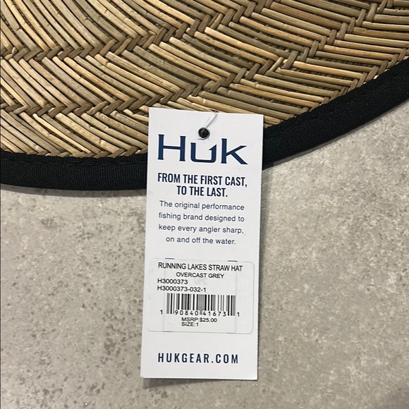 Huk Tan Straw Hat with Black Accent - Picture 6 of 10